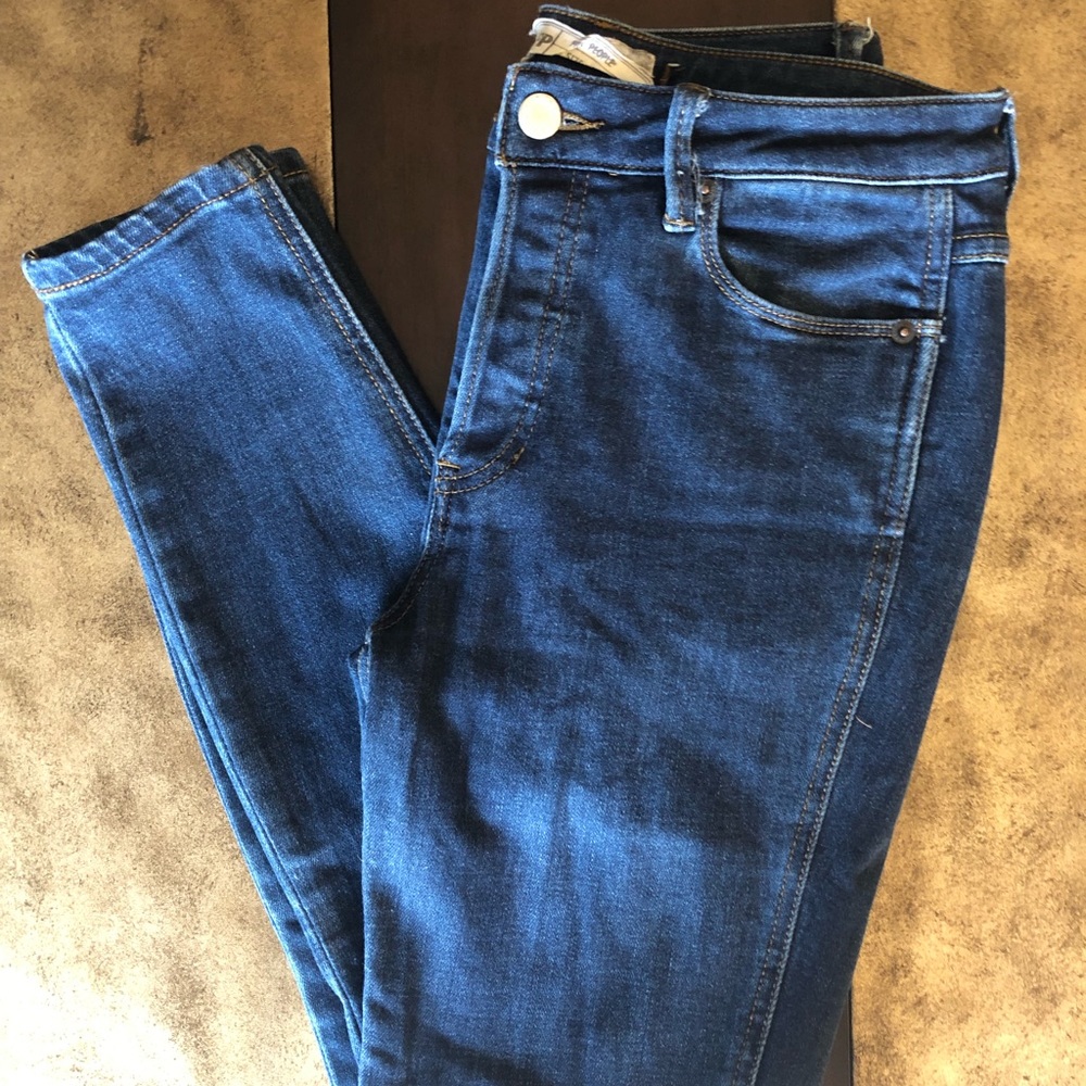 Free People Dark wash denim